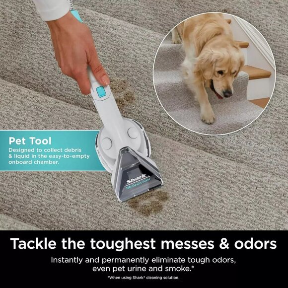 Unopened: Shark PX201 StainStriker Portable Carpet Cleaner w/Pet Mess Tool - Picture 7 of 10